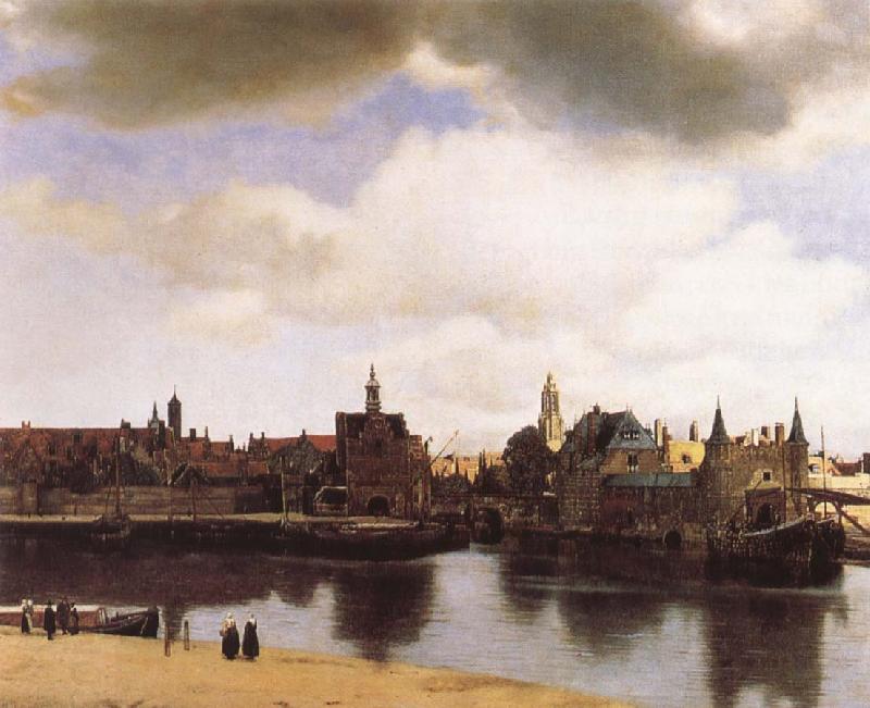 Jan Vermeer View over Delft oil painting picture